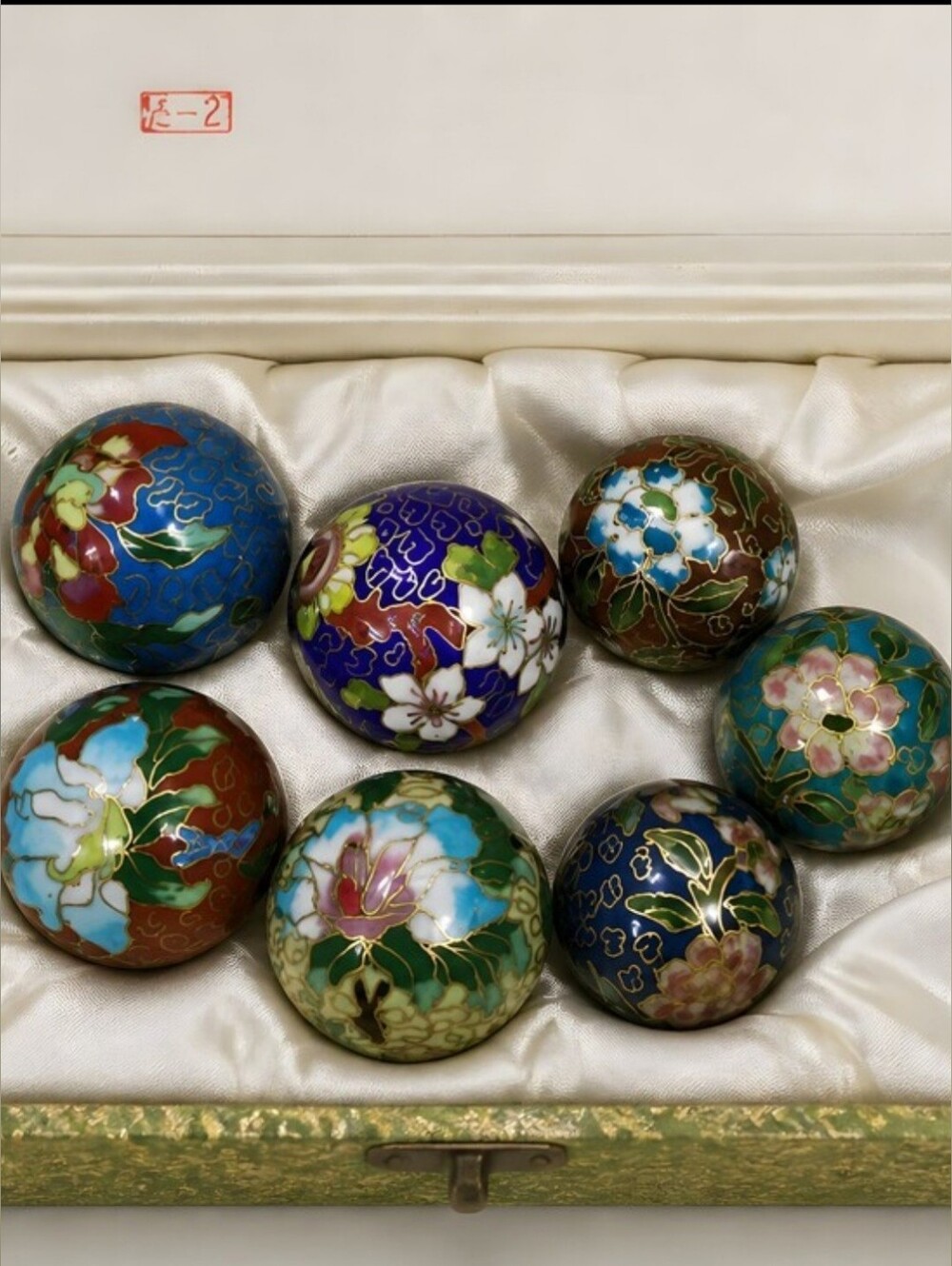 vintage Chinese Cloisonné Balls
